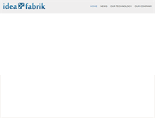 Tablet Screenshot of ideafabrik.com